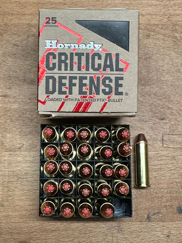 Hornady Critical Defense .357 Mag FTX 125 grs Revolverpatronen 25 Schuss